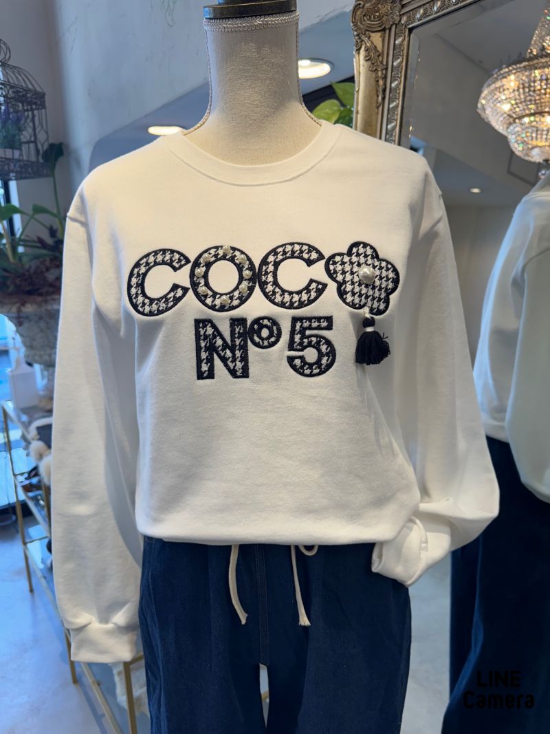 CoCoパールLogoスウェット