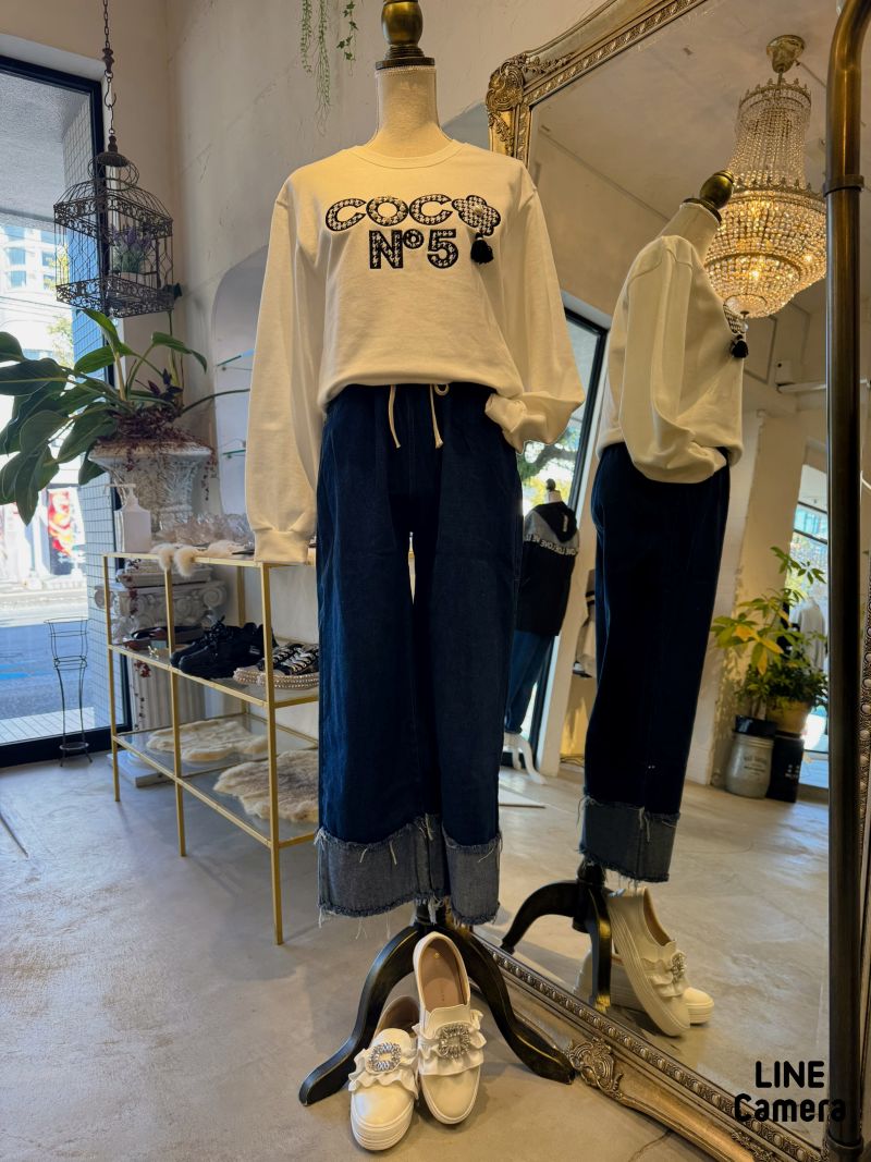 CoCoパールLogoスウェット