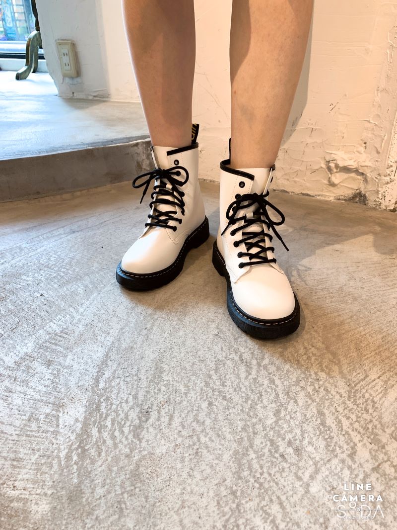 BackリボンレースアップBoots