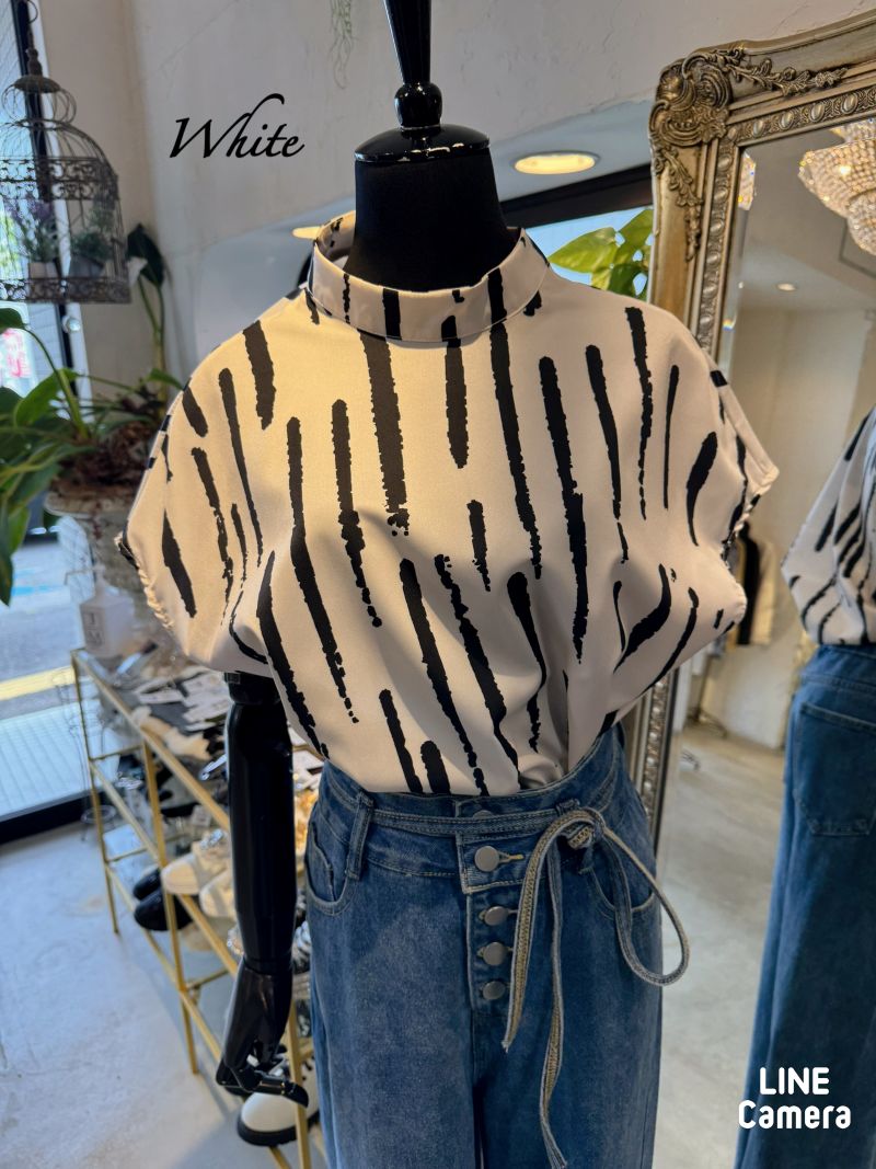 FrenchSleeveLineHangブラウス