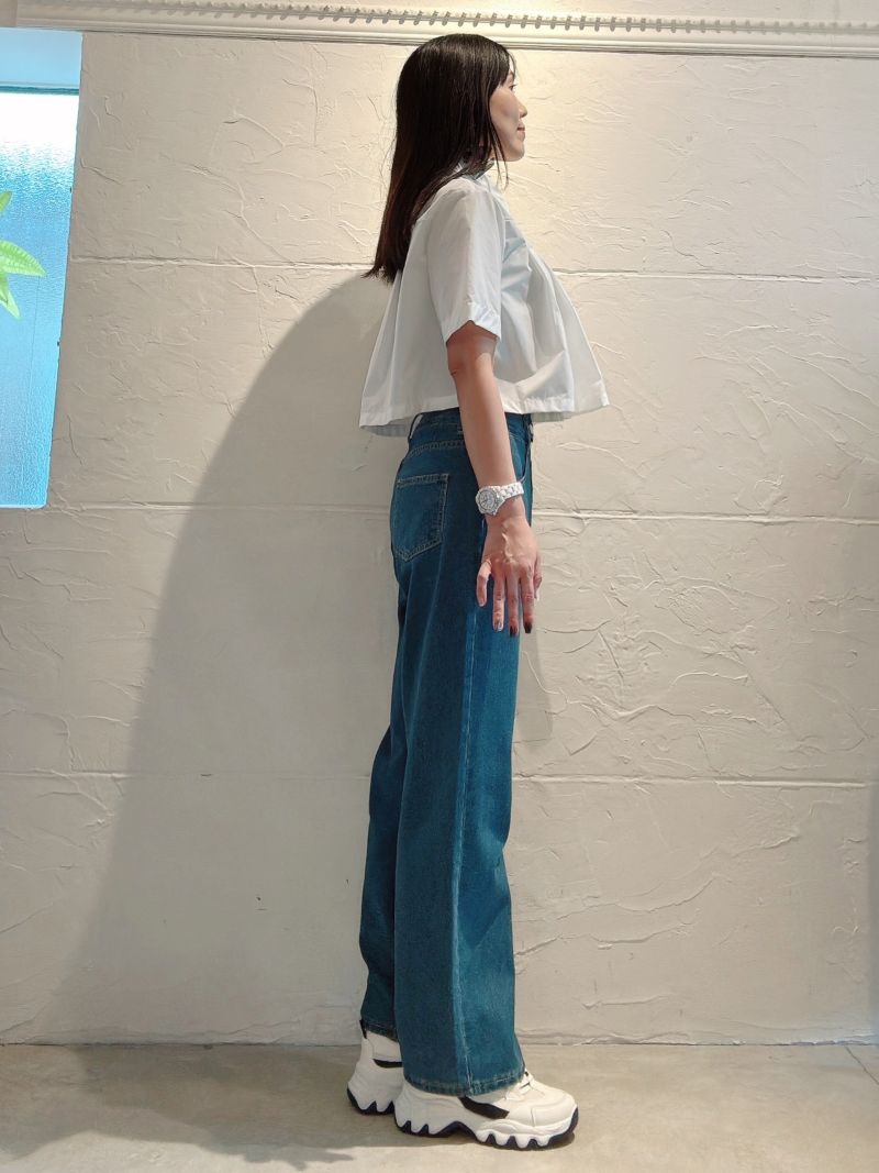 Shortプリーツ2Wayシャツ