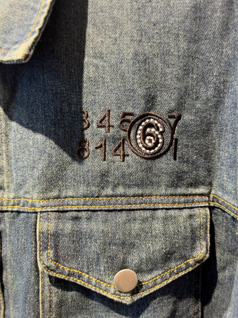 LetterEmbroidデニムJacket