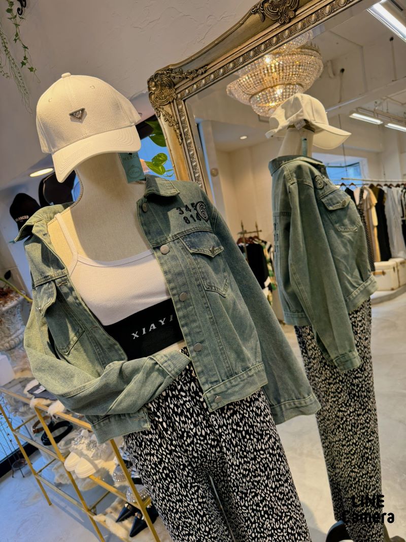 LetterEmbroidデニムJacket