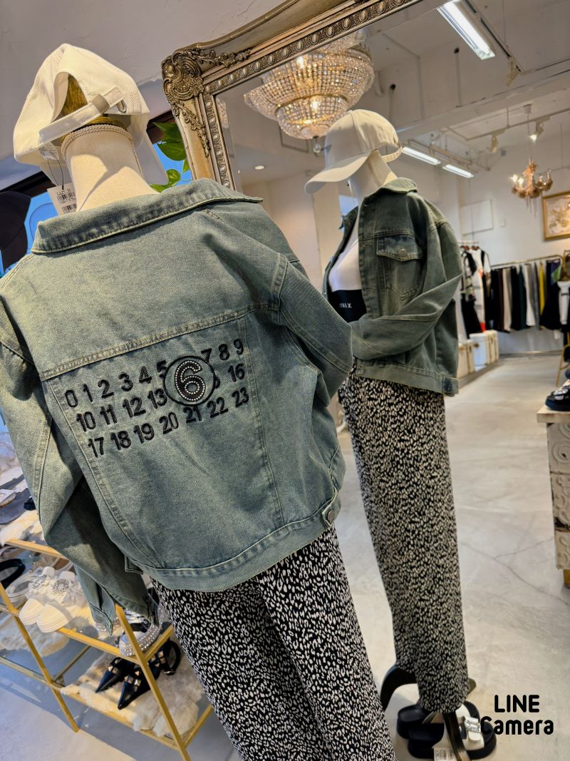 LetterEmbroidデニムJacket