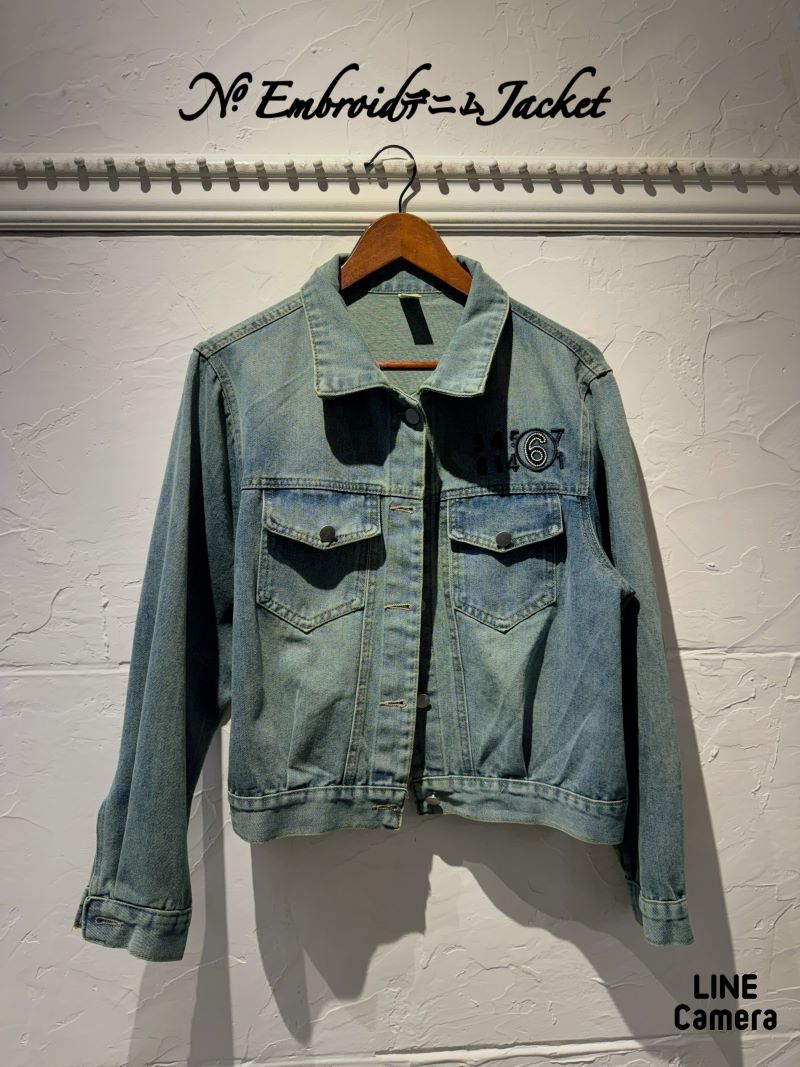 LetterEmbroidデニムJacket