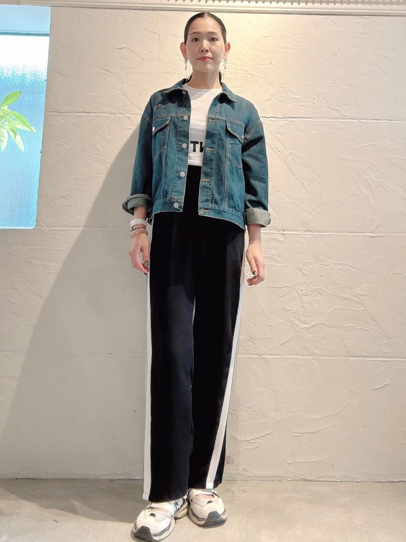 LetterEmbroidデニムJacket