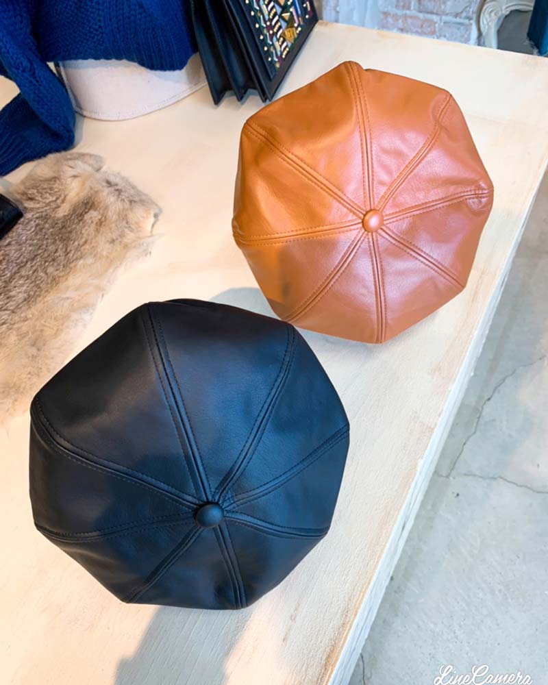 レザーベレーHat