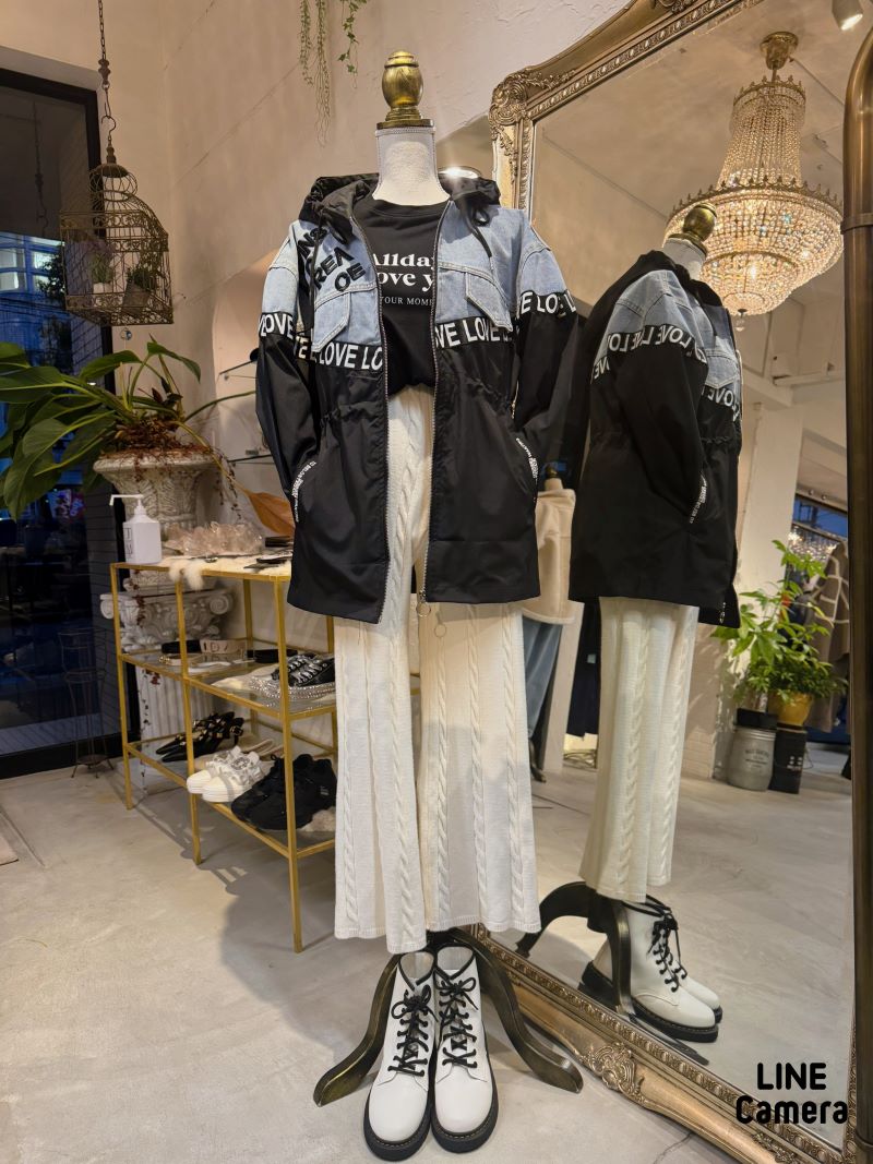 EmbroidLetterシェイプデニムJacket