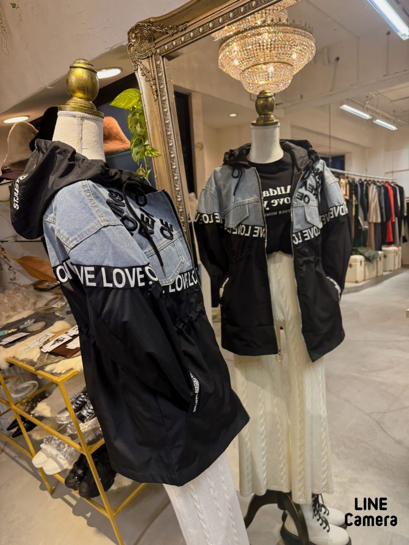 EmbroidLetterシェイプデニムJacket