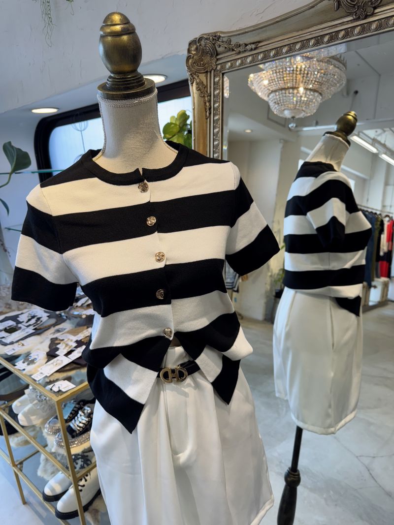 Borderサマーニットカーディガン