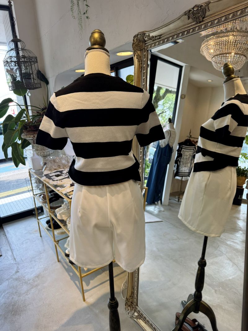 Borderサマーニットカーディガン