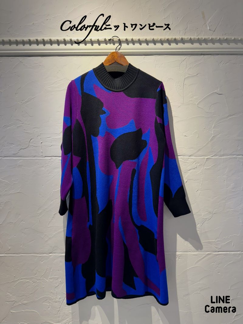 Colorfulニットワンピース
