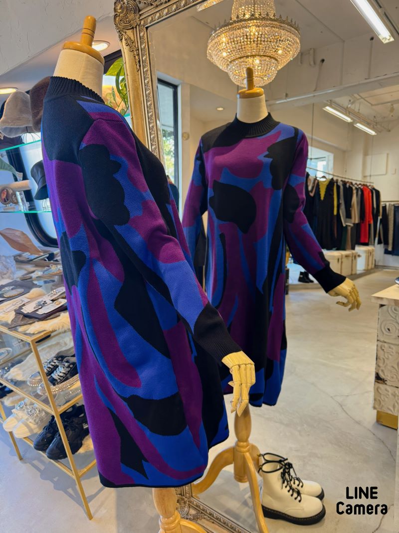 Colorfulニットワンピース