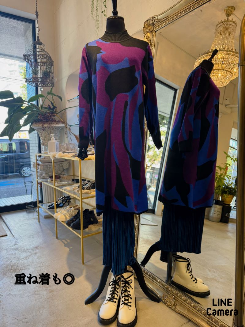 Colorfulニットワンピース