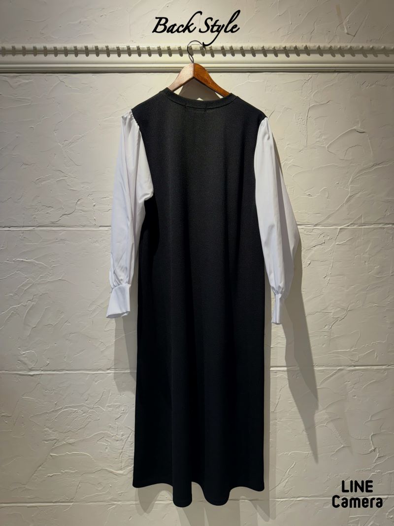 ブラウスSleeveBycolorワンピース