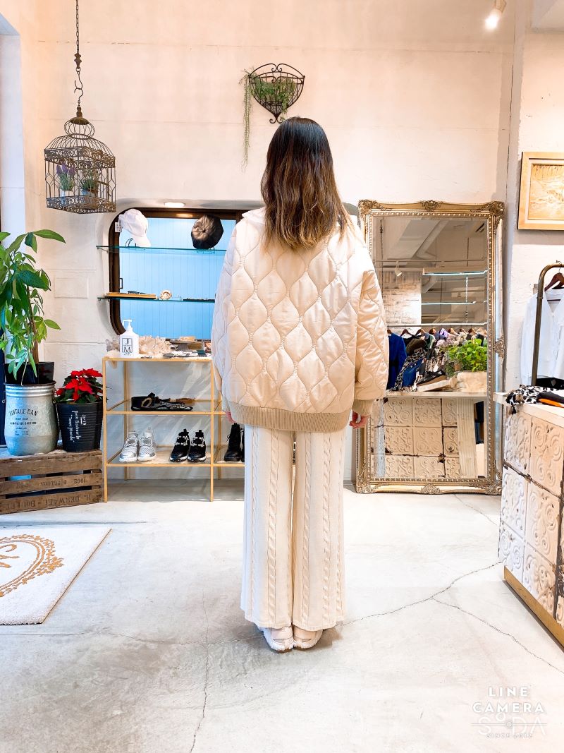 crewre online shop / サイドシームレスニットパンツ