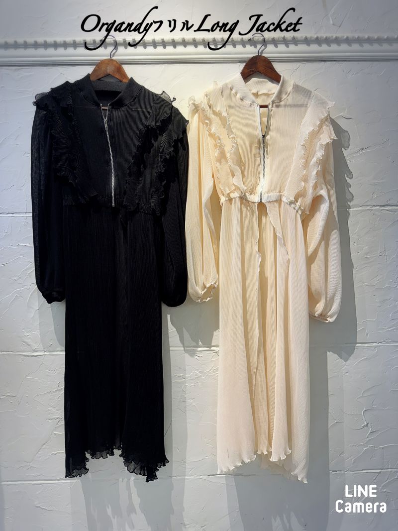 OrgandyフリルLongJacket