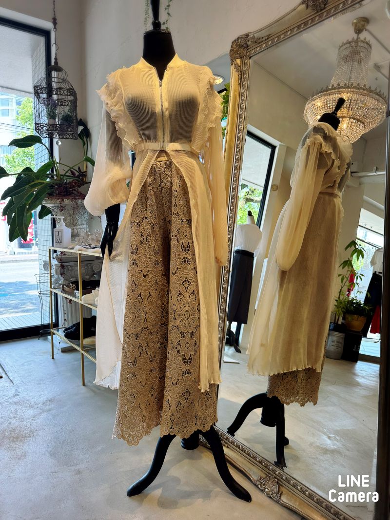 OrgandyフリルLongJacket