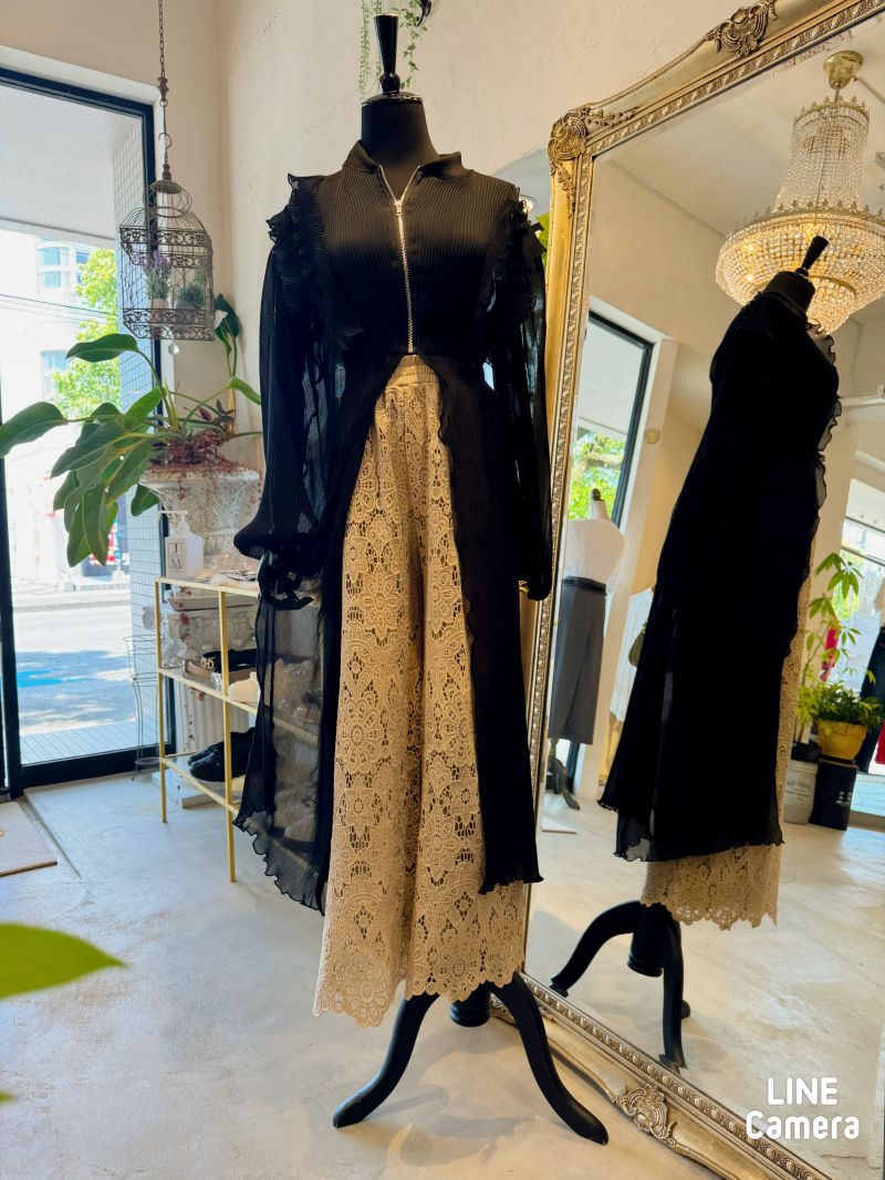 OrgandyフリルLongJacket