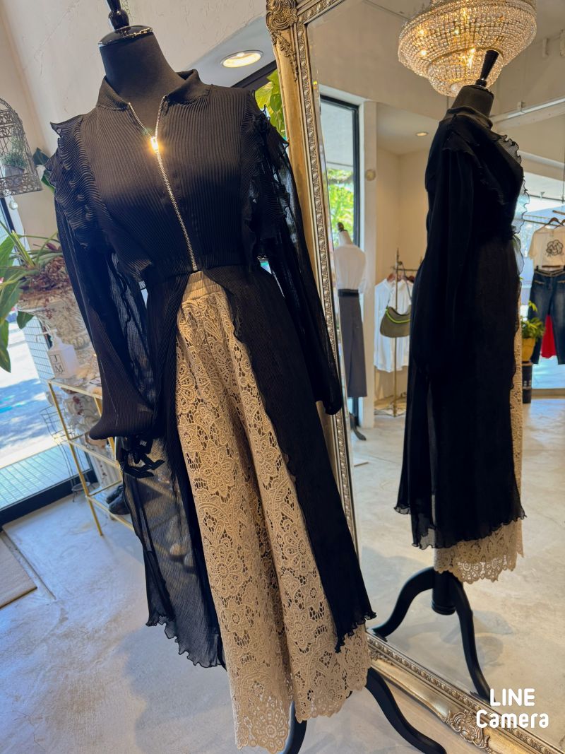 OrgandyフリルLongJacket