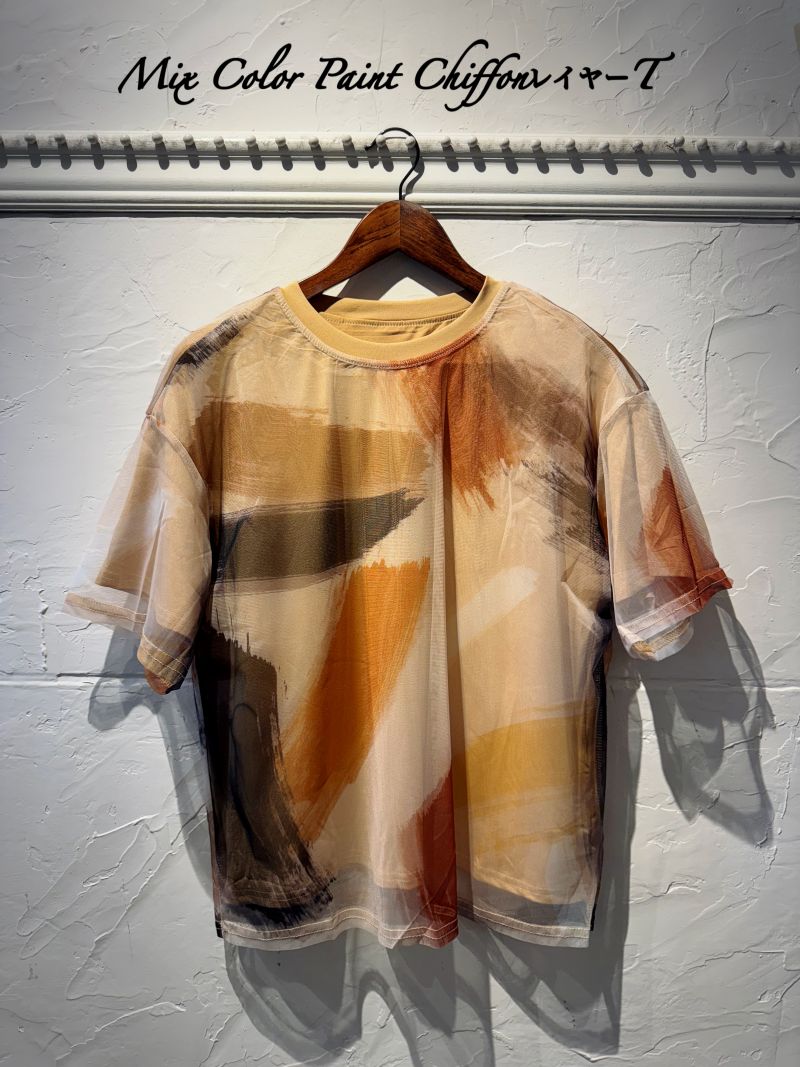 MixColorPaintChiffonレイヤーT