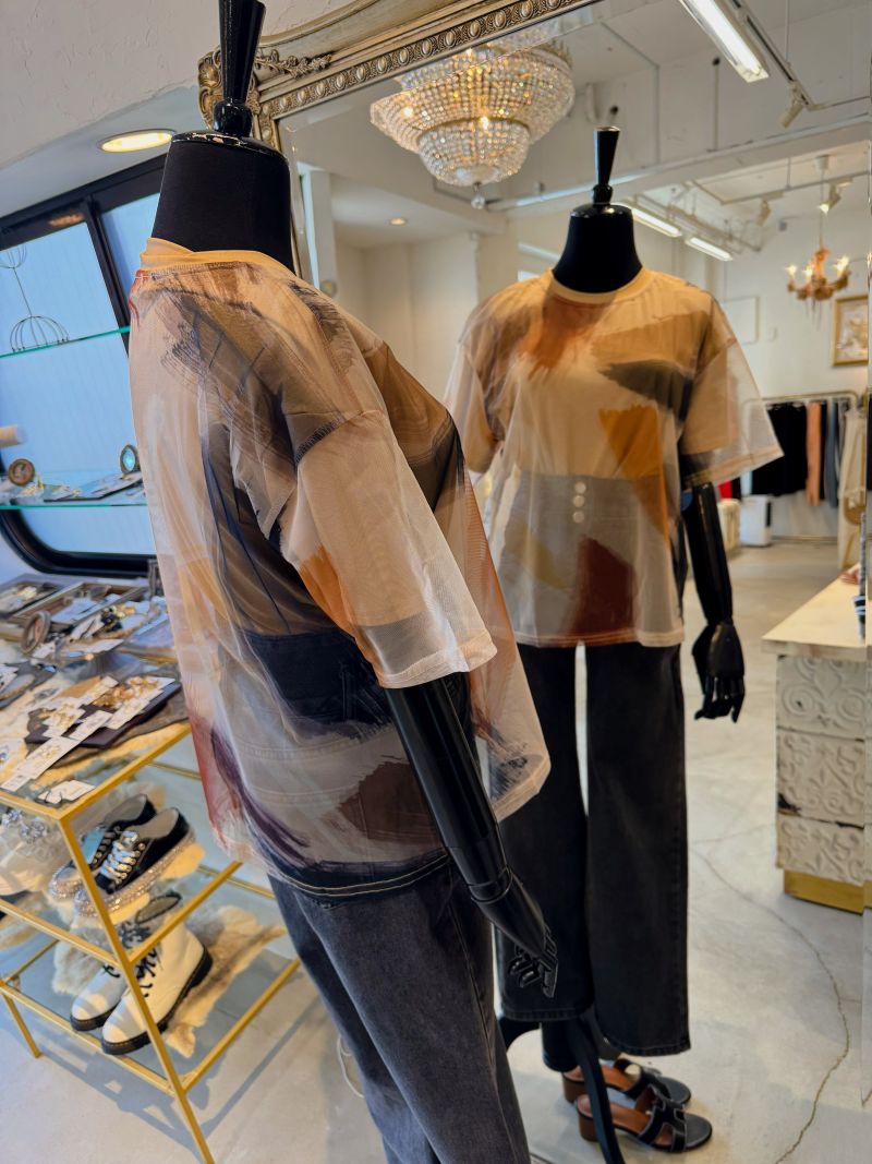 MixColorPaintChiffonレイヤーT