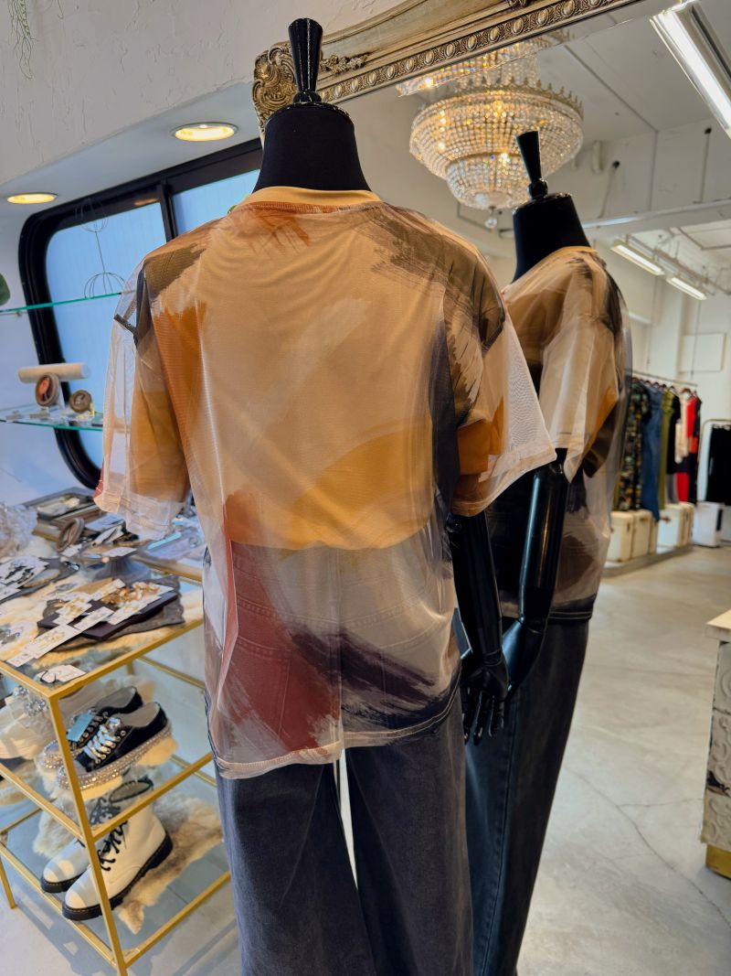 MixColorPaintChiffonレイヤーT