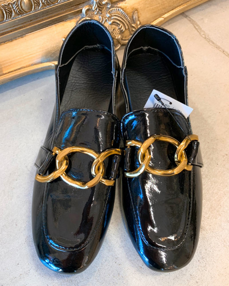 チェーンデザインローファー