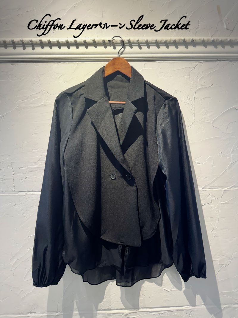 ChiffonLayerバルーンSleeveJacket