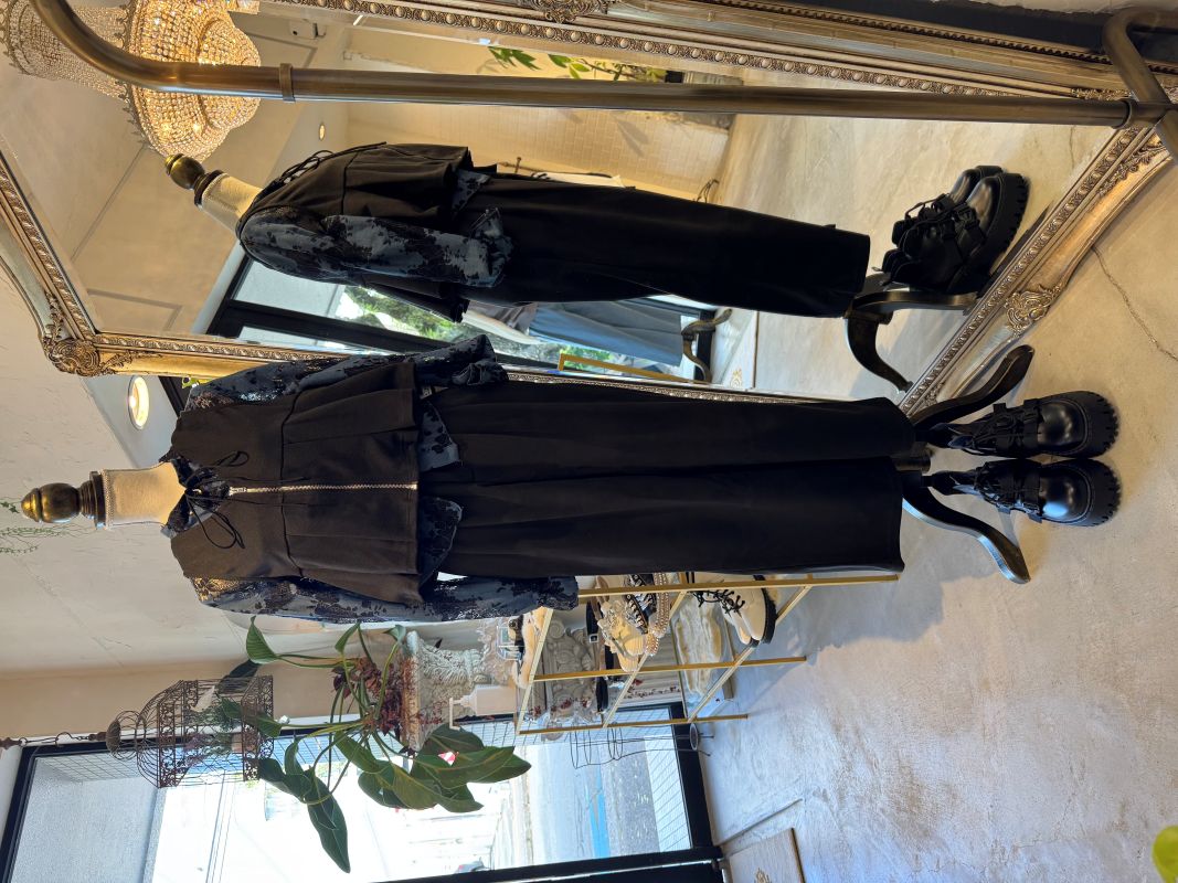 Blue×Blackレースブラウス