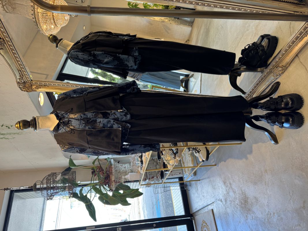 Blue×Blackレースブラウス