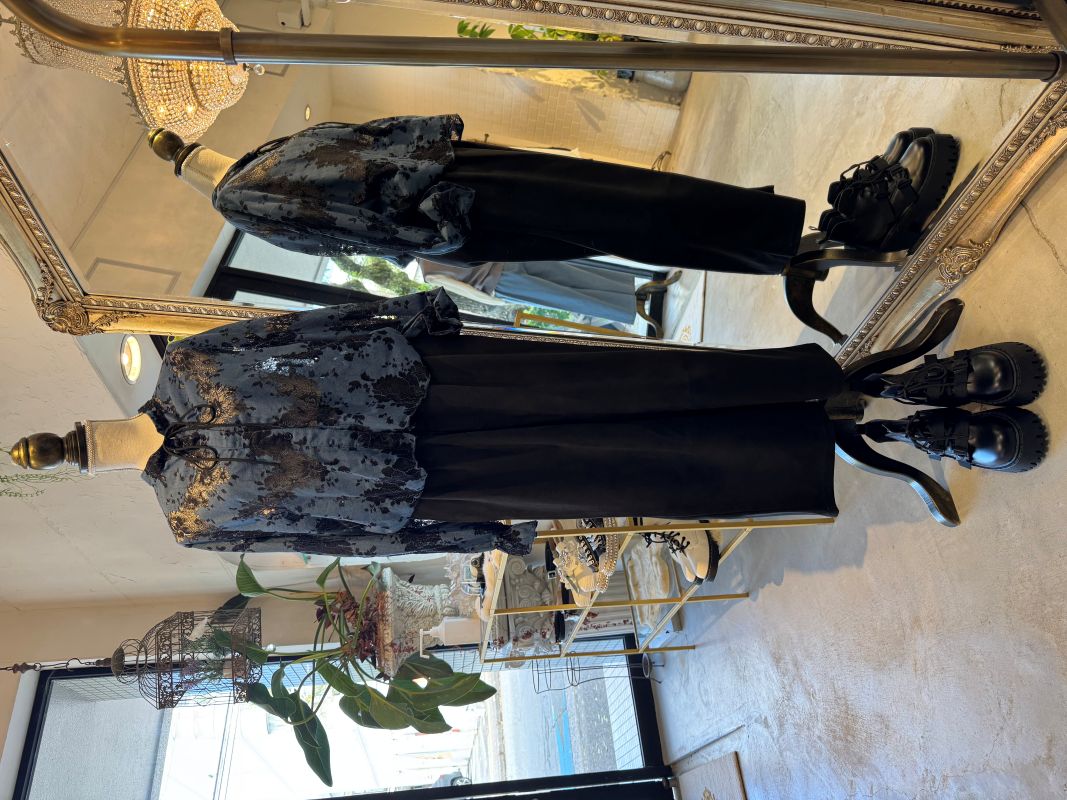 Blue×Blackレースブラウス