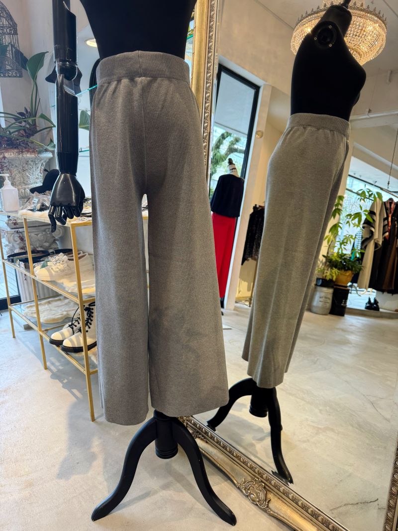 Capeショール＋ニット＋ニットパンツ3点Set