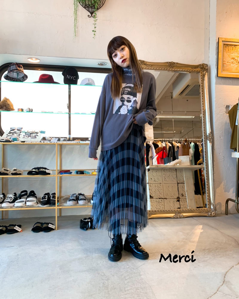 チュールチェックスカート Skirt Merci 直営通販サイト