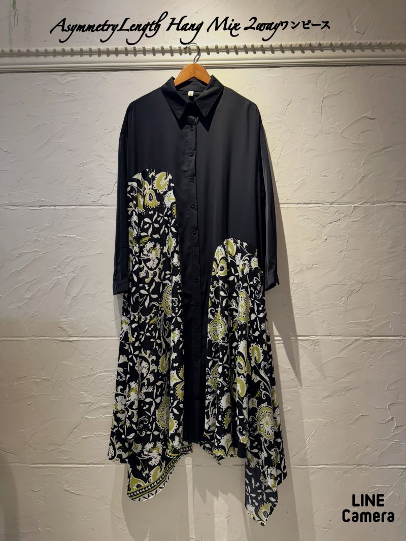 AsymmetryLengthHangMix2Wayワンピース