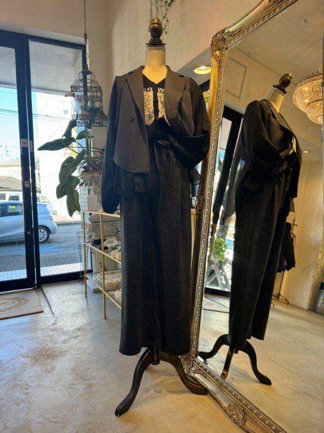 BackCiffonバルーンSleeveJacket