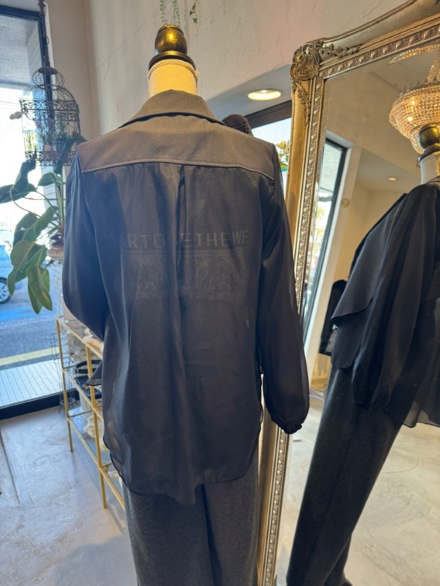 BackCiffonバルーンSleeveJacket