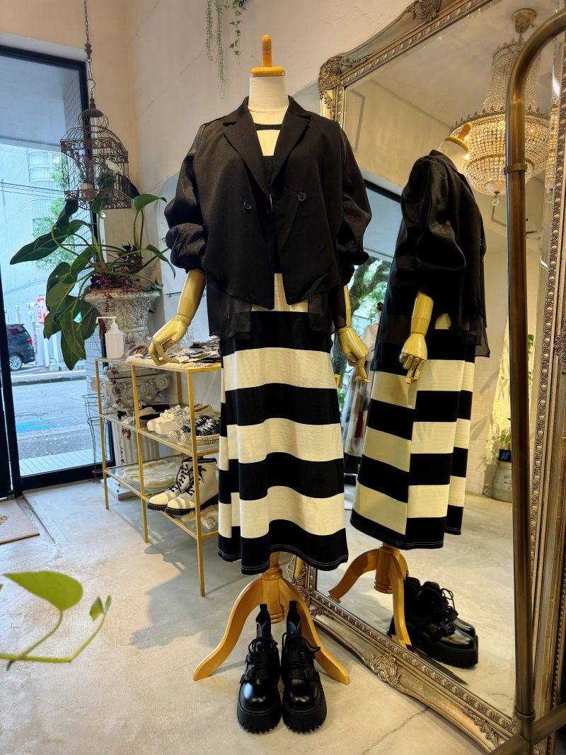 BackCiffonバルーンSleeveJacket