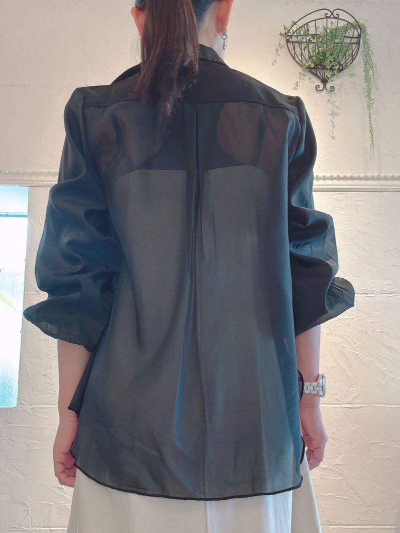 BackCiffonバルーンSleeveJacket