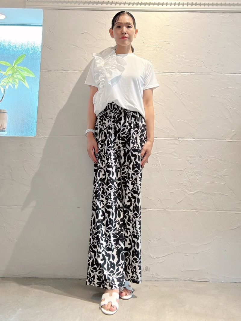 OneshoulderフリルTシャツ