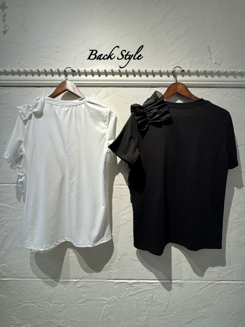 OneshoulderフリルTシャツ