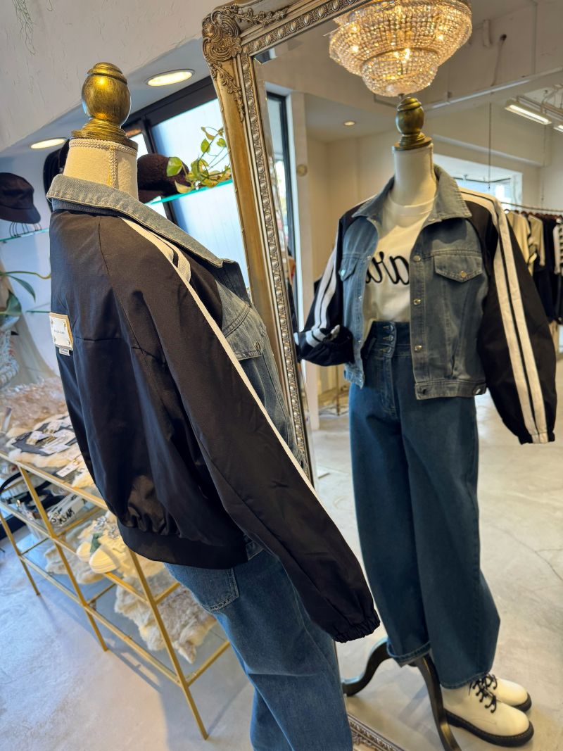LineSleeveカスタムDenimJacket