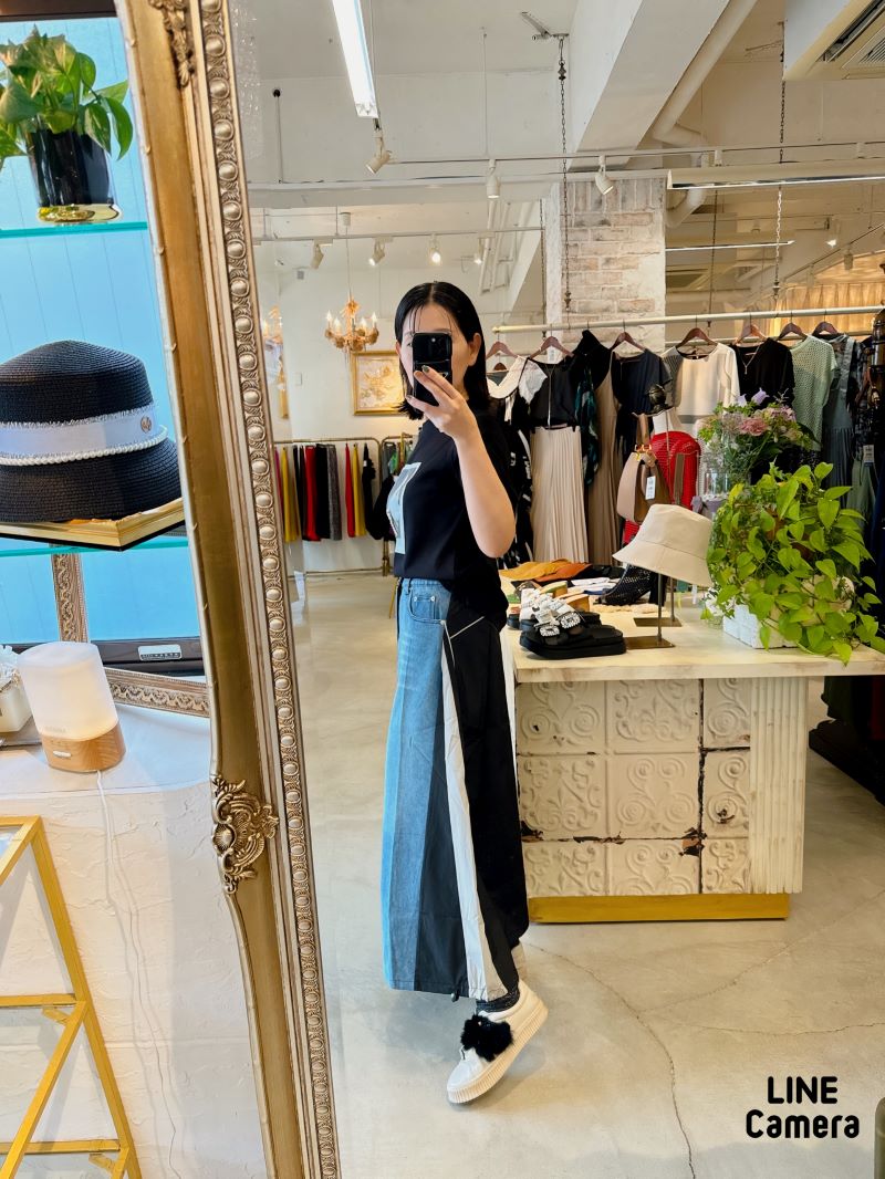 ColorMixカスタムデニムスカート