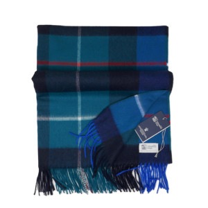 新品 ジョンストンズ カシミヤ100％ 大判ストール ライトブルー 国内正規品 ジョンストンズカシミヤ大判ストール