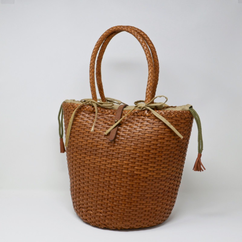DRAGON【美品】B Weave S メッシュバッグ ドラゴンディフュージョン dragonのレザーメッシュ トートバッグ B.Weave Small 8804｜送料無料