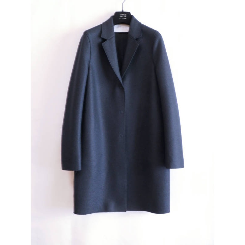 Harris Wharf London Br プレスウール レディース Br チェスターコート ダークブルー 30 Off Fashion Harris Wharf London Artistsan Online Shop