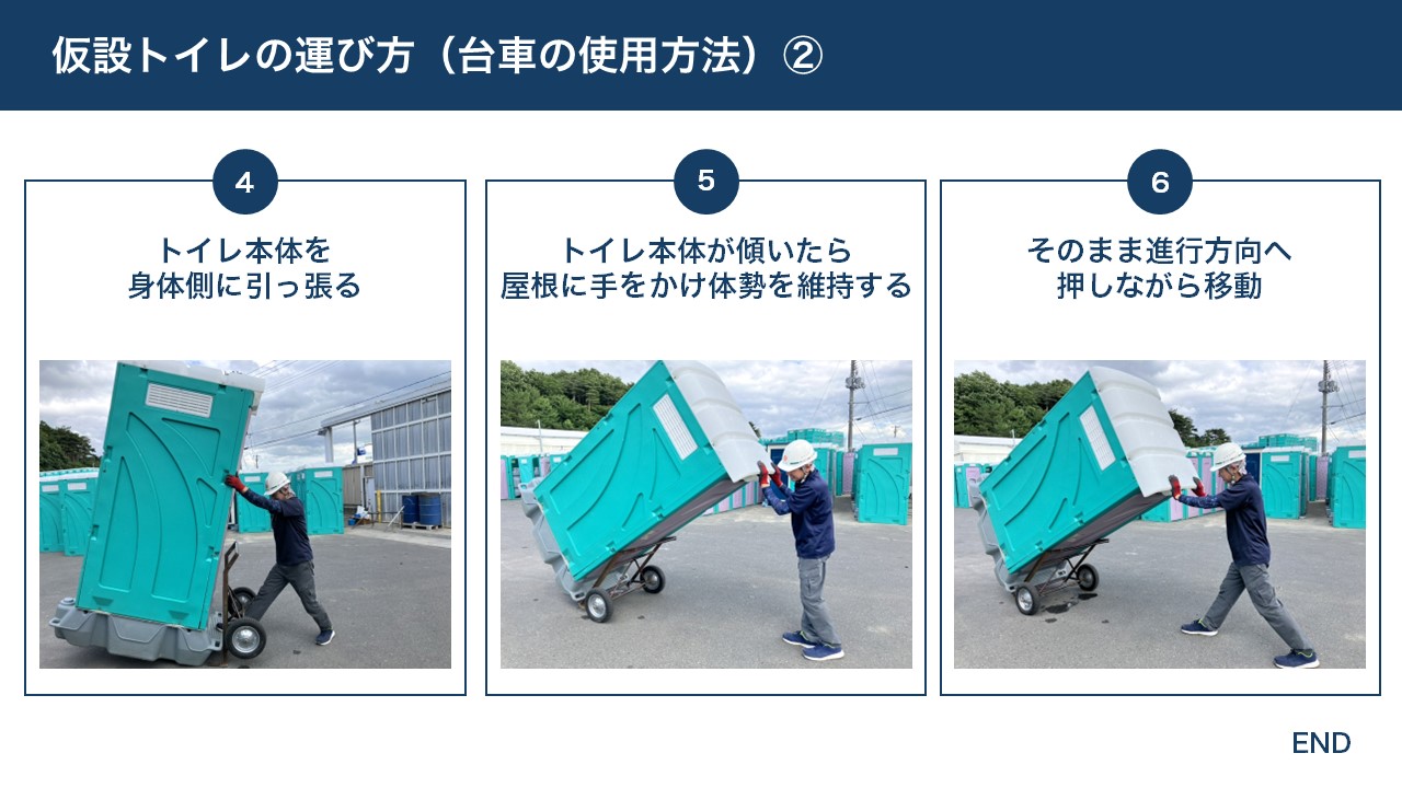 仮設トイレ運搬用　台車