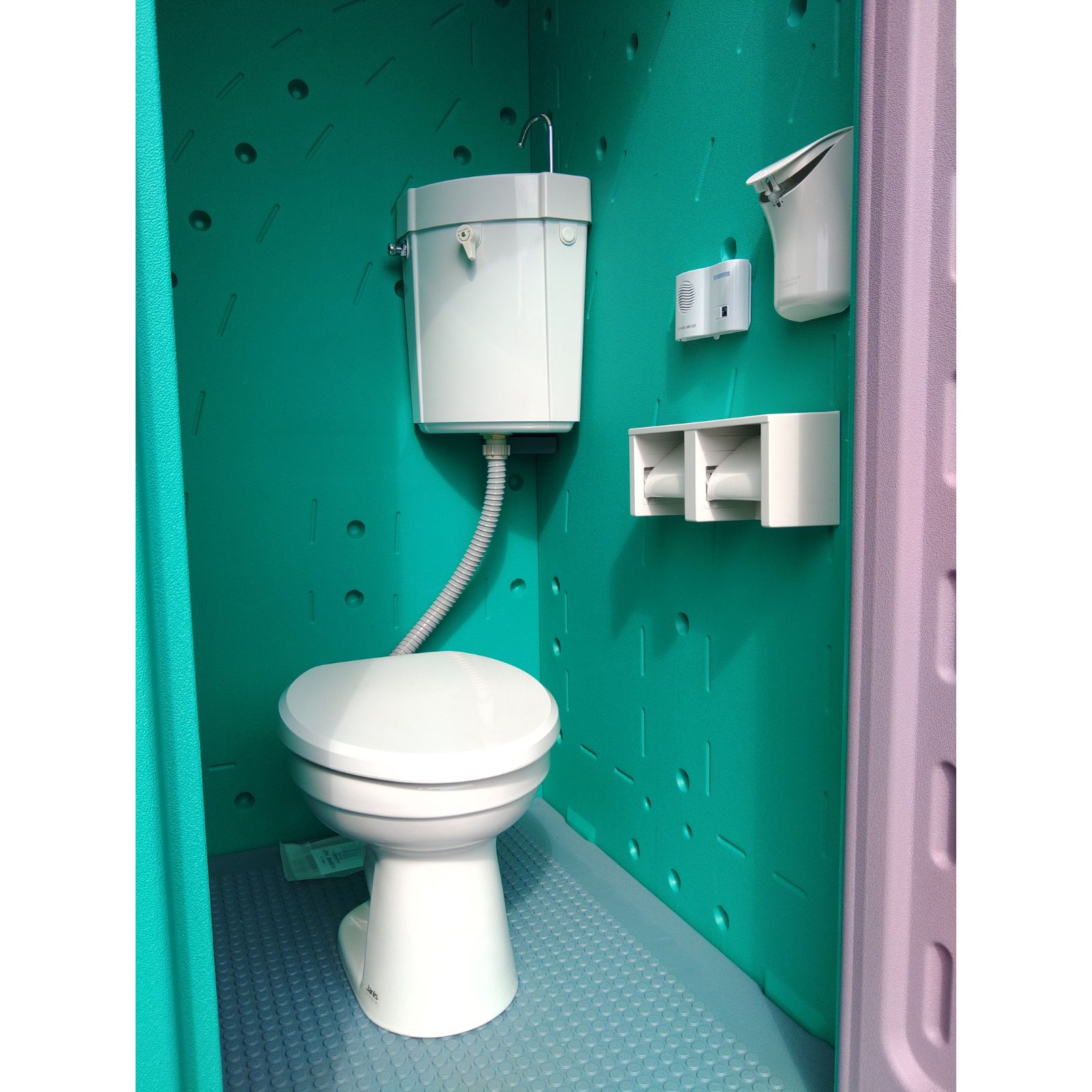 仮設トイレ　洋式　水洗　「ＡＵトイレ」　ＡＵGーＦＷＫ＋１５ＷＳ　架台付