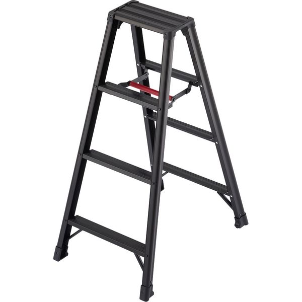 脚立　脚軽BLACK　４段　ＲＺＢ－１２ｂ