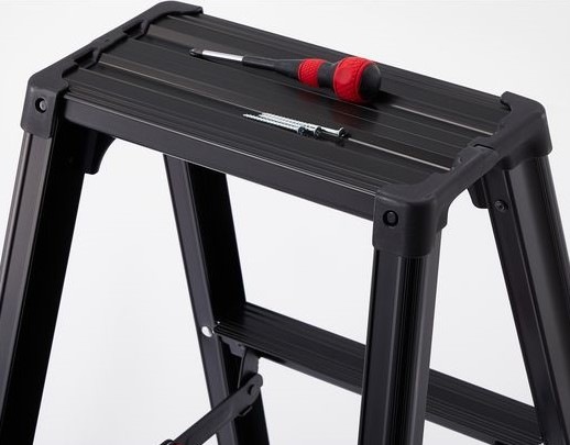 脚立　脚軽BLACK　４段　ＲＺＢ－１２ｂ